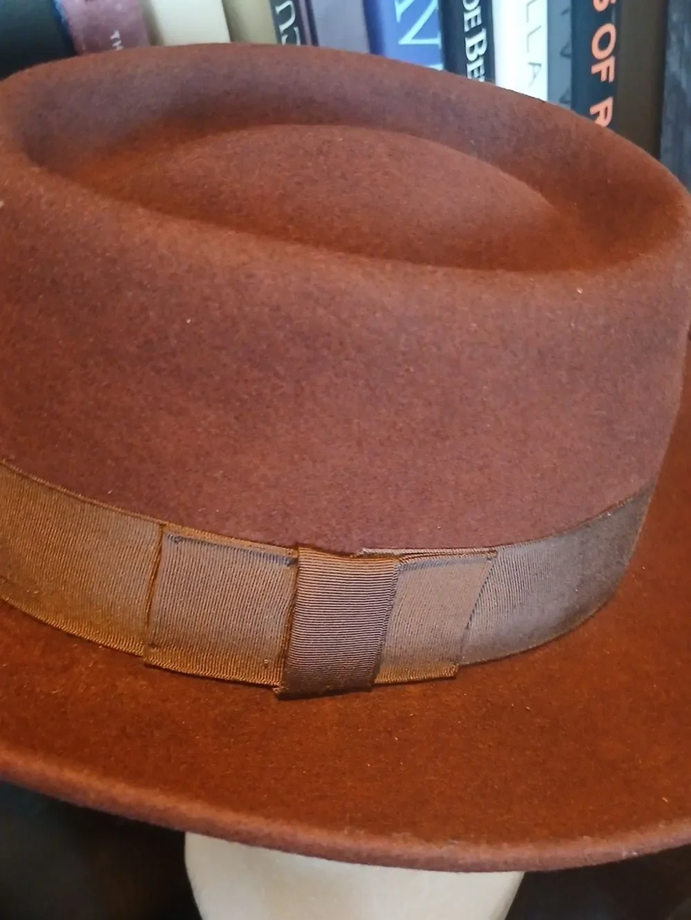 Vintage Nu Planter Indiana Jones Brown Wool Wide Brim Hat